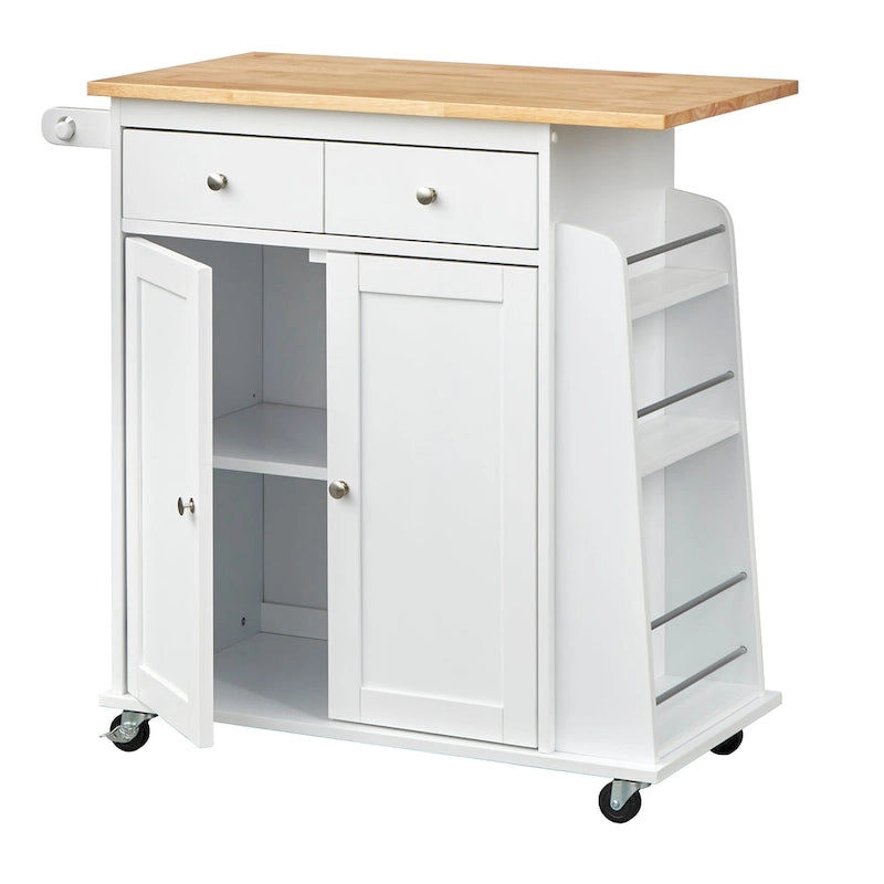 Simple Living White Sonoma Kitchen Cart