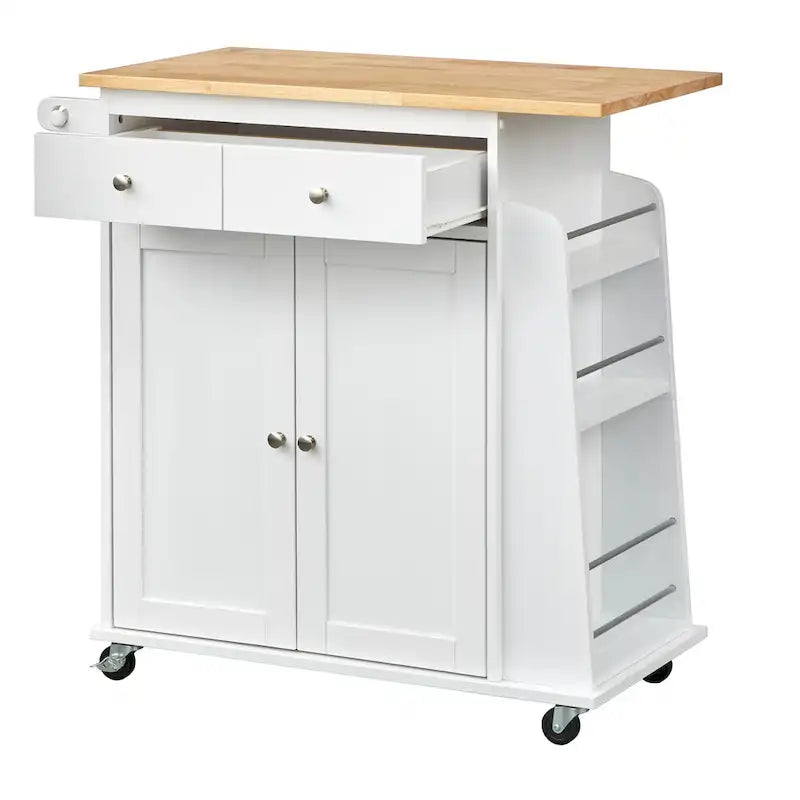 Simple Living White Sonoma Kitchen Cart