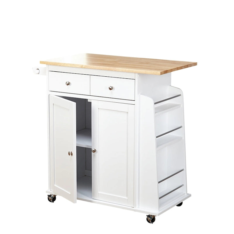 Simple Living White Sonoma Kitchen Cart