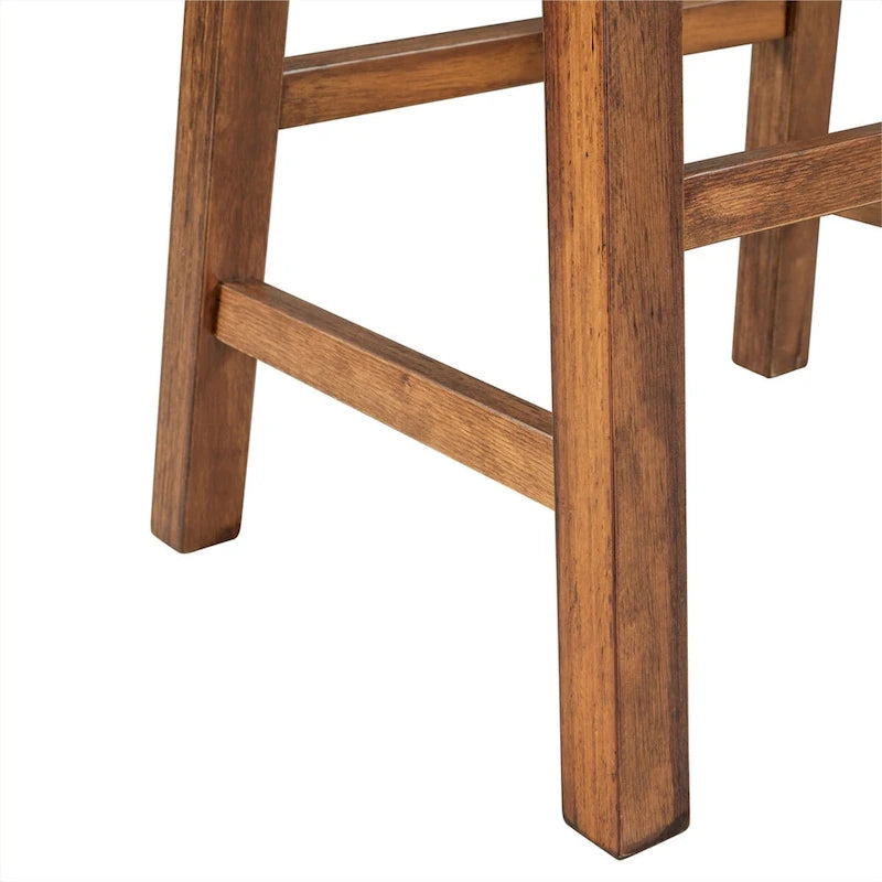 Wood Rustic 3-piece 45 Stationary Kitchen Island Set