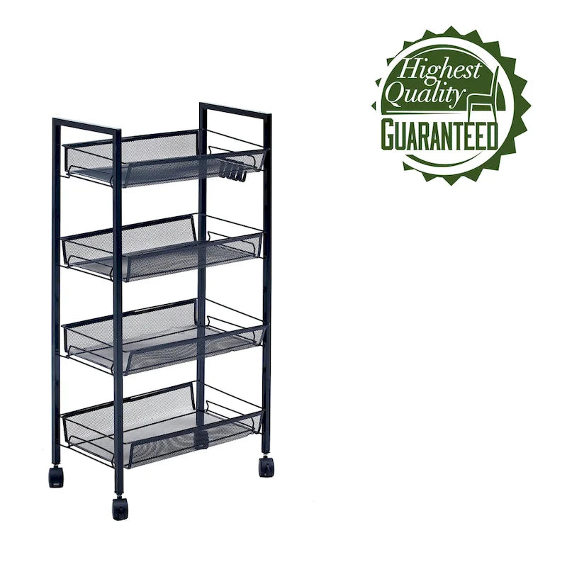 Porthos Home Cason 4-tier Organization And Storage Utility Cart