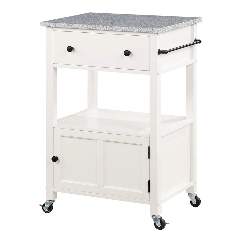 Fairfax Kitchen Cart with Granite Top
