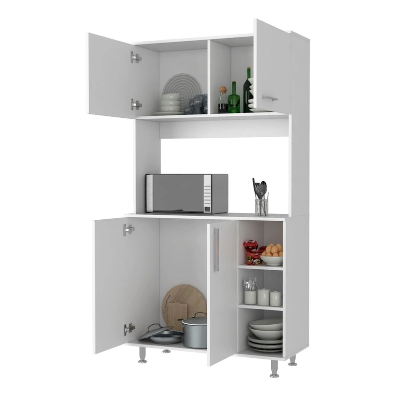 FM Furniture Colorado Pantry Cabinet with Three Open Shelves - N/A