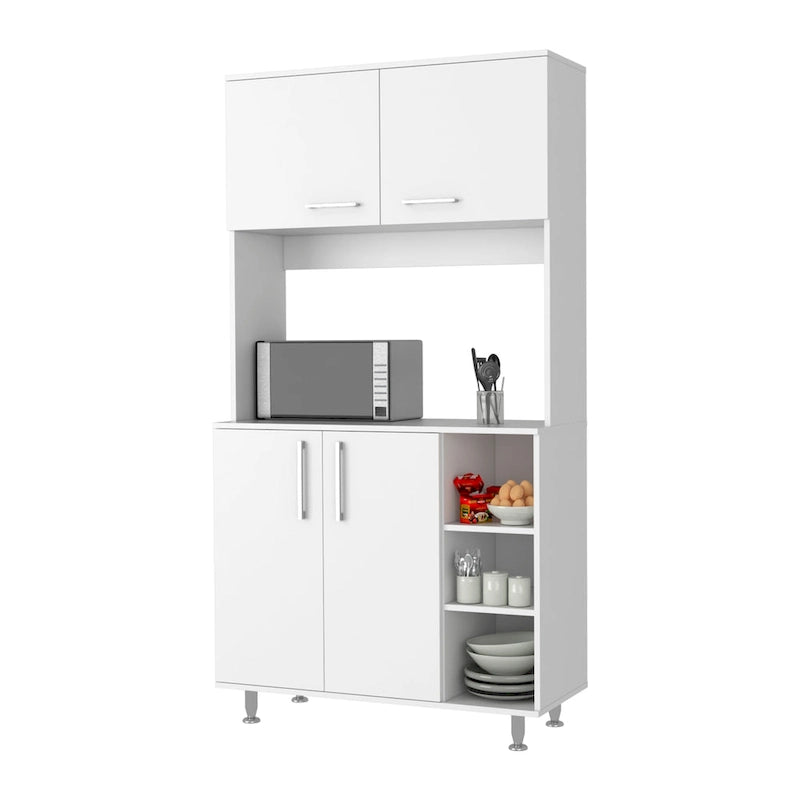 FM Furniture Colorado Pantry Cabinet with Three Open Shelves - N/A