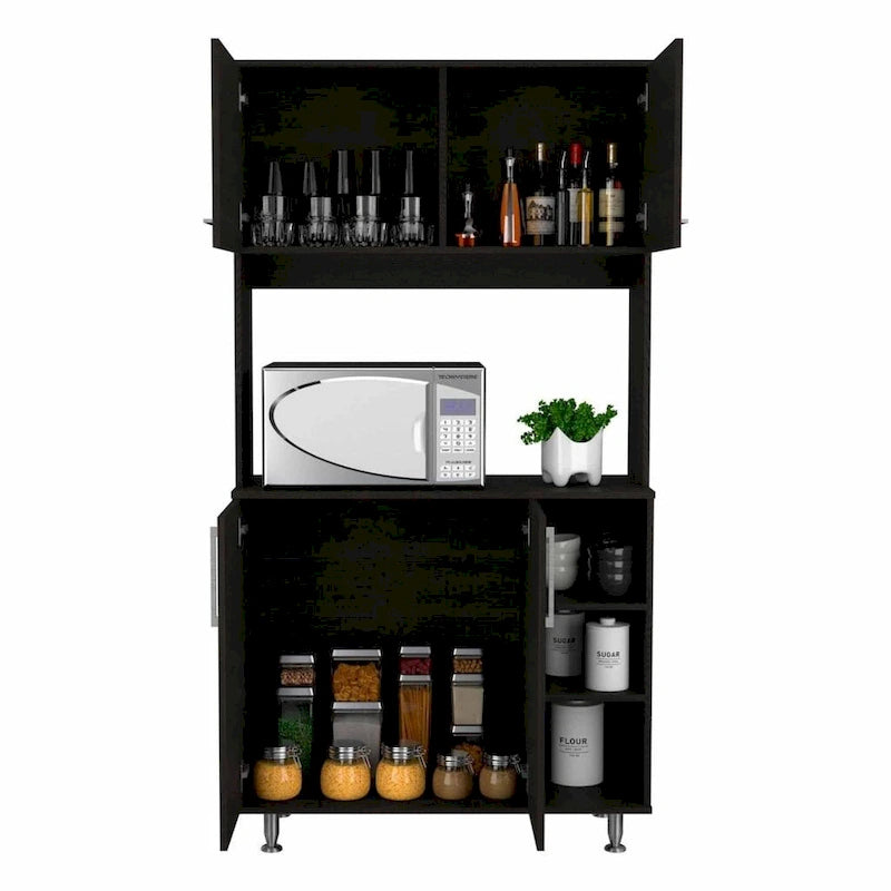 FM Furniture Colorado Pantry Cabinet with Three Open Shelves - N/A