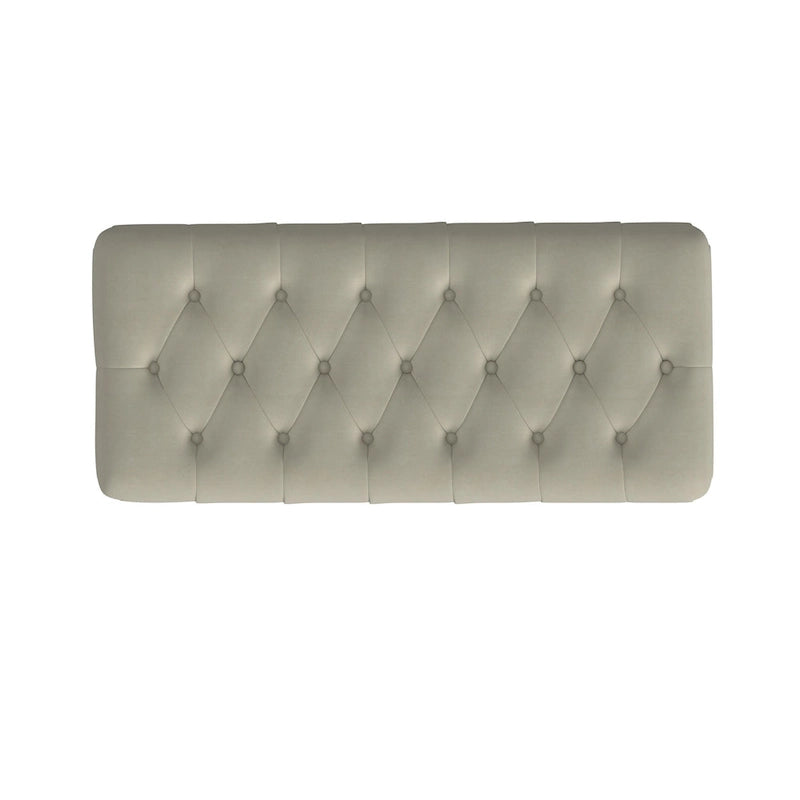 HomePop Button Tufted Top Storage Bench with Wood Legs
