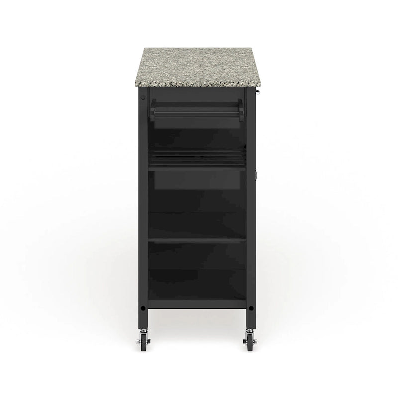 Porch & Den Ringsby Wooden 3-shelf Kitchen Cart