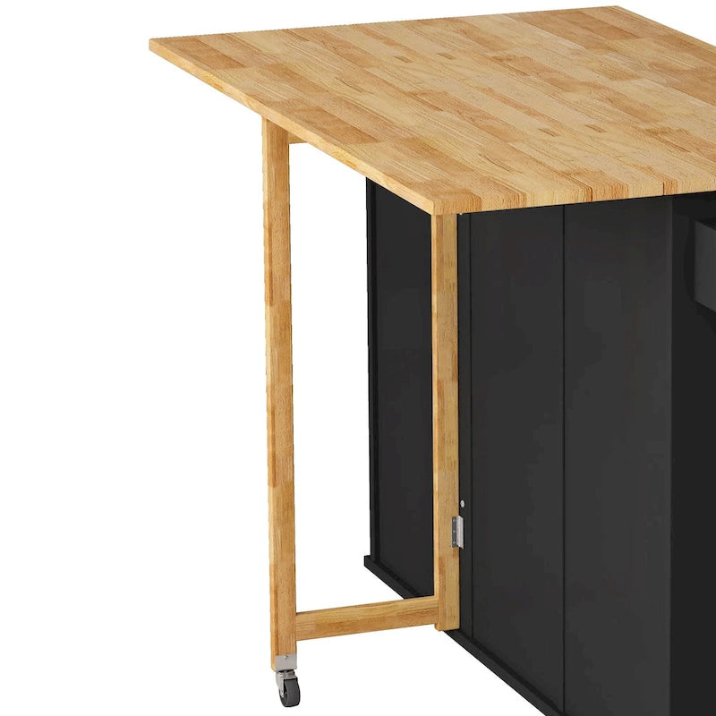 Kitchen Island Cart with 2 Door