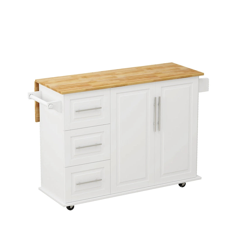 Kitchen Island Cart with 2 Door