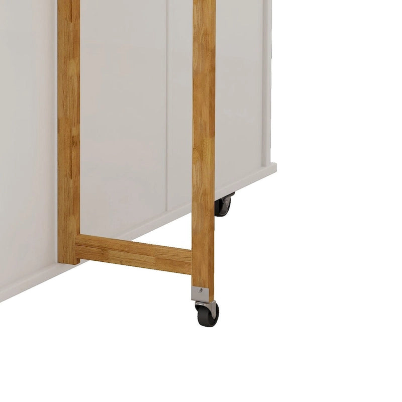 Kitchen Island Cart with 2 Door