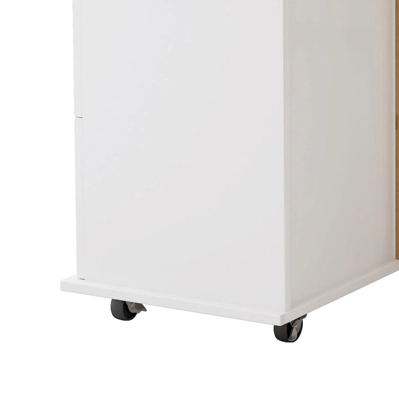 Kitchen Island Cart with 2 Door