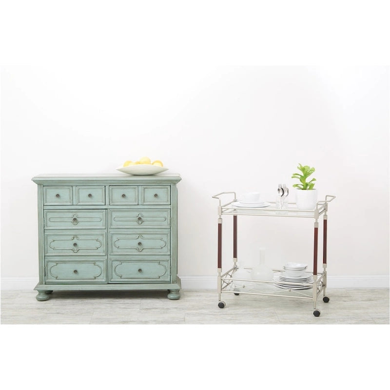 Silver Orchid Rita Serving Cart