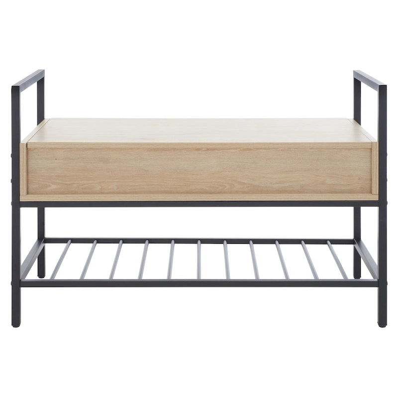 SAFAVIEH Polymnia Storage Bench - 35 W x 16 D x 24 H - 35Wx16Dx24H