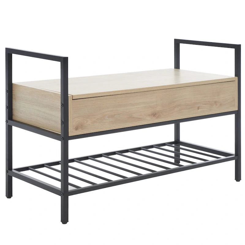 SAFAVIEH Polymnia Storage Bench - 35 W x 16 D x 24 H - 35Wx16Dx24H