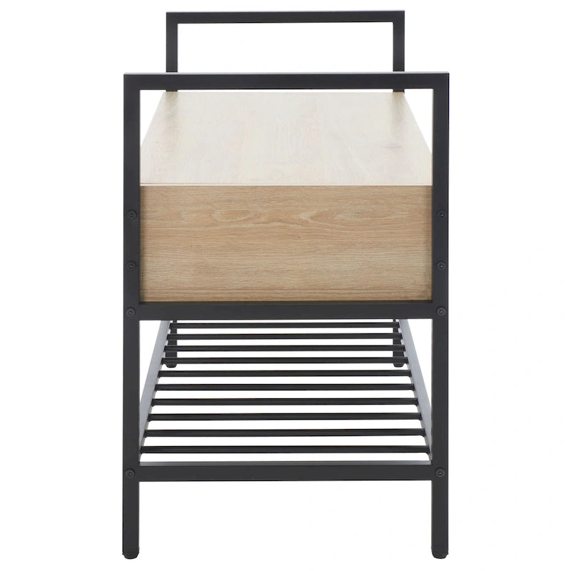 SAFAVIEH Polymnia Storage Bench - 35 W x 16 D x 24 H - 35Wx16Dx24H