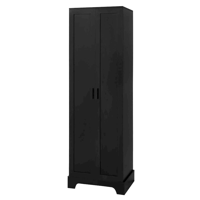 Storage Cabinet with Two Doors for Bathroom Office Adjustable Shelf MDF Board