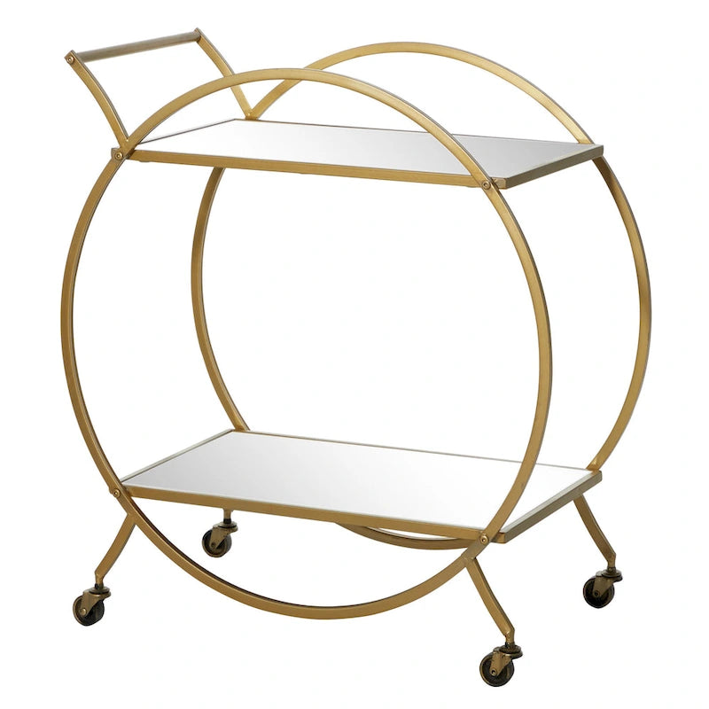 Iron Contemporary Bar Cart 30 x 27 x 15