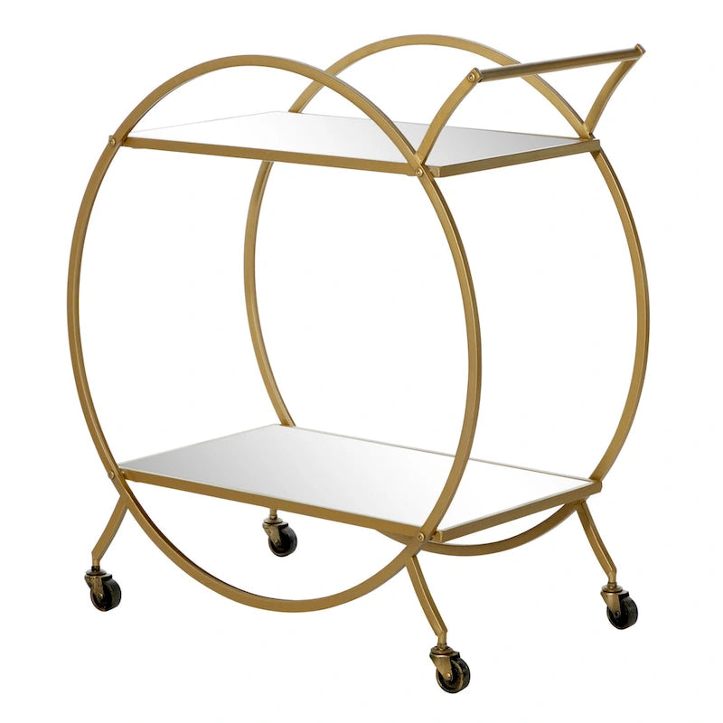 Iron Contemporary Bar Cart 30 x 27 x 15