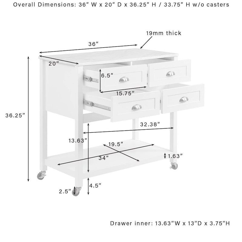 Crosley Connell Kitchen Island/Cart