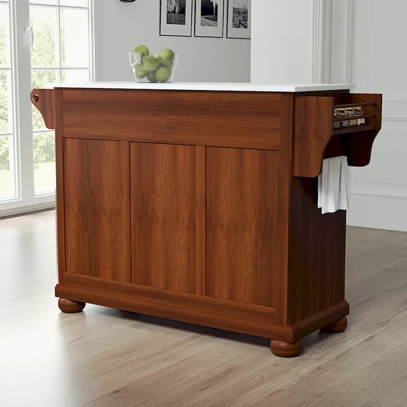 Crosley Alexandria Granite Top Full Size Kitchen Island/Cart - 52 W x18 D x 34 H