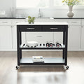Crosley Full Size Granite Top Kitchen Prep Cart - 43W x 17D x 35H