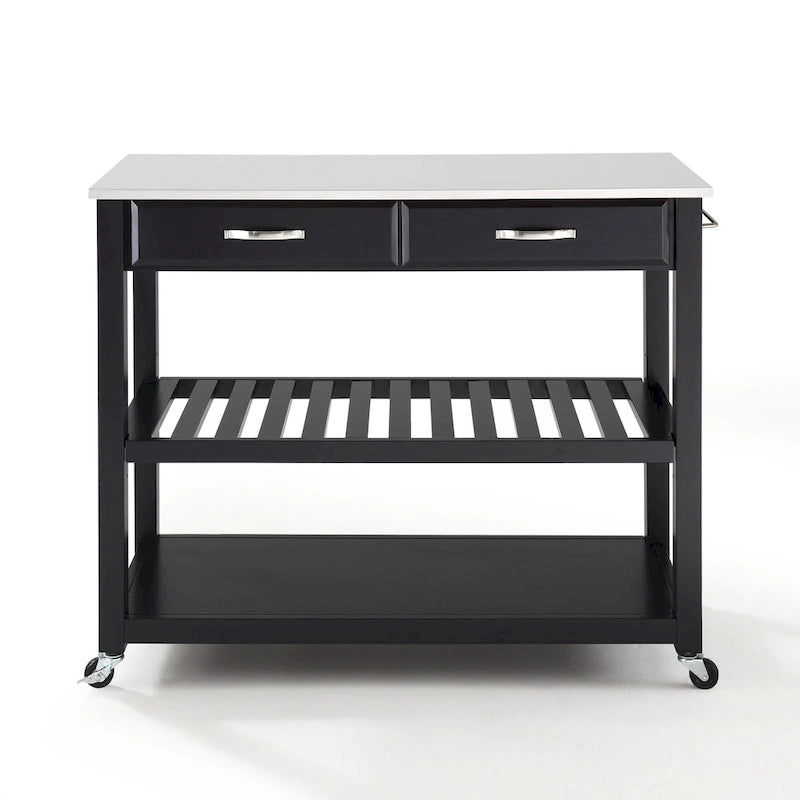 Crosley Full Size Granite Top Kitchen Prep Cart - 43W x 17D x 35H