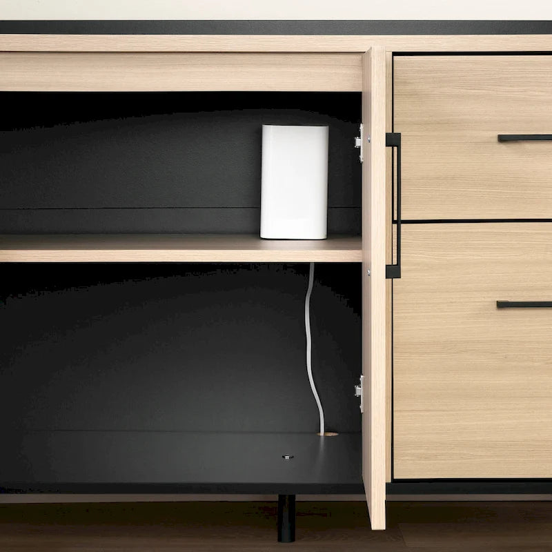 South Shore Kozack 2-drawer Credenza with Doors