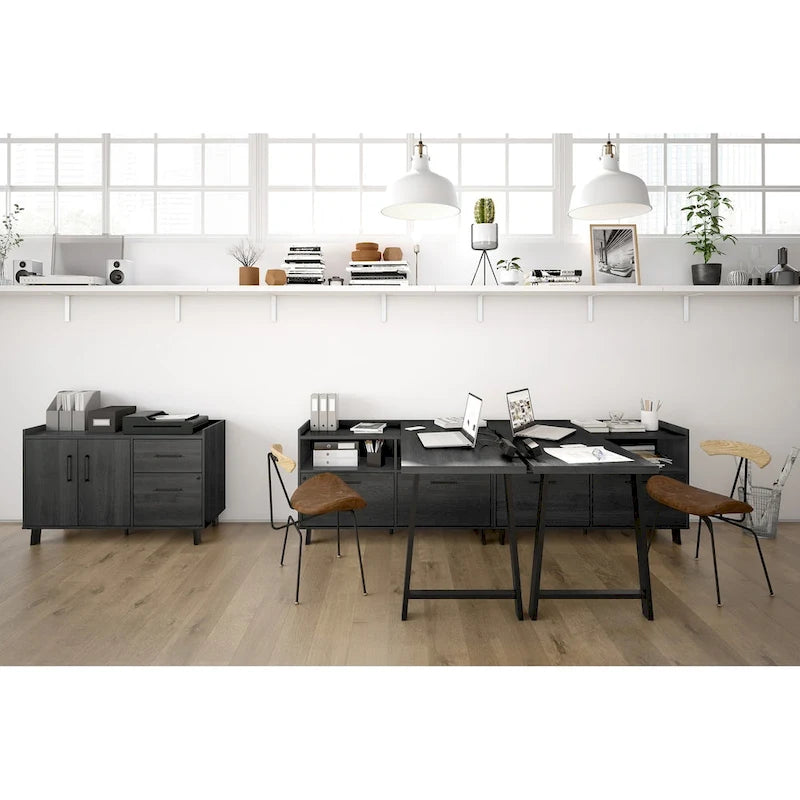 South Shore Kozack 2-drawer Credenza with Doors