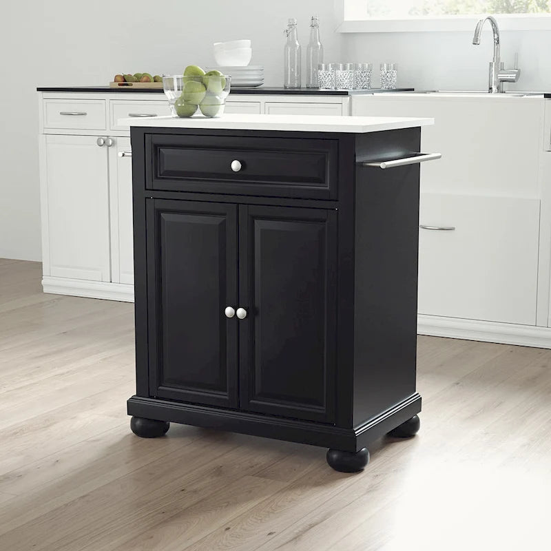 Crosley Alexandria Granite Top Portable Kitchen Island/Cart - 31W x 18D x 35.5H