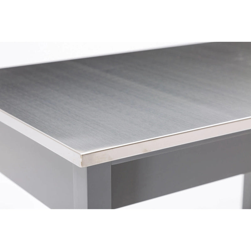 Holland Kitchen Cart With Stainless Steel Top