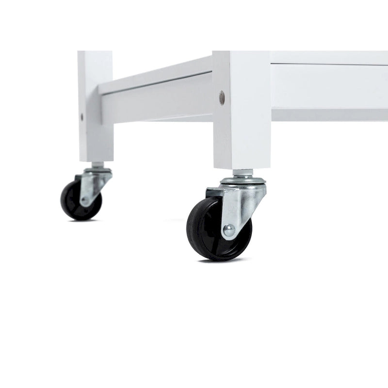 Holland Kitchen Cart With Stainless Steel Top
