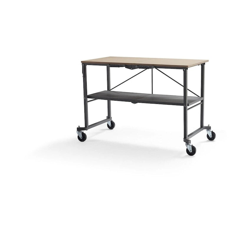 COSCO Smartfold Grey Utility Table / Workbench with Locking Casters