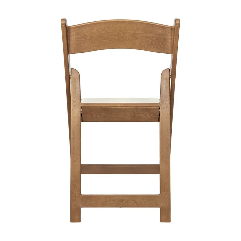 Set of 2 Folding Chairs with Padded Seats - 18D x 17.25W x 30.75H