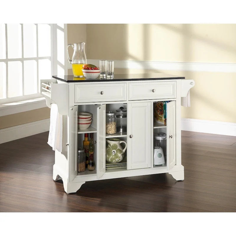 Crosley Lafayette Granite Top Full Size Kitchen Island/Cart - 18d x 51.5w x 36h