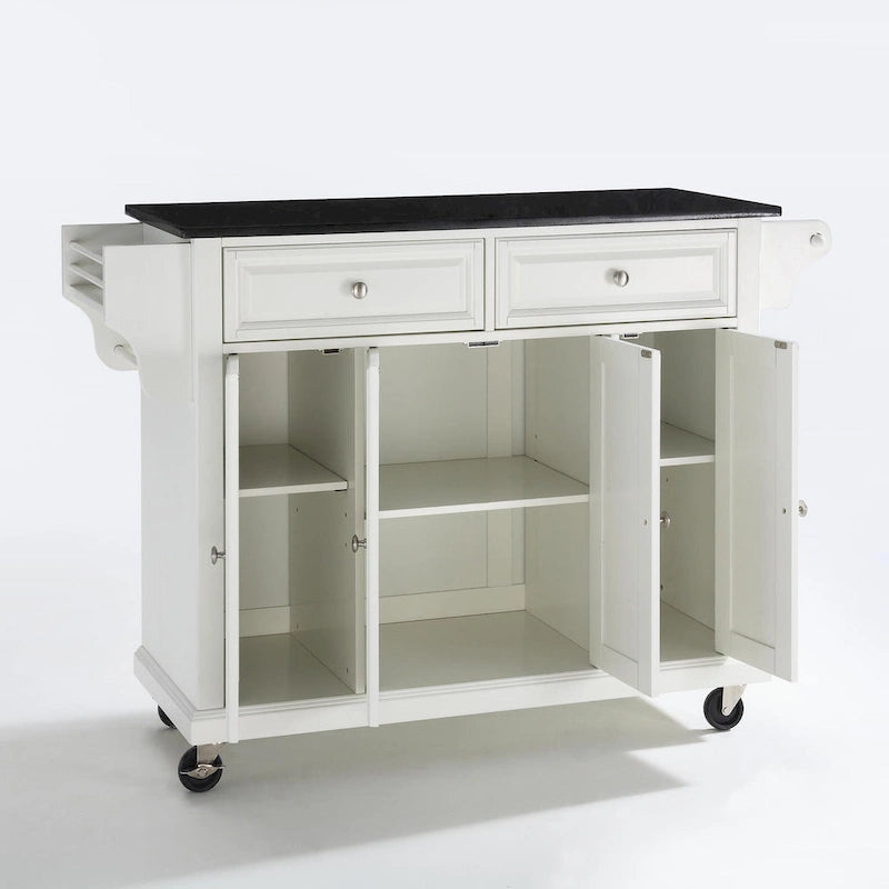 Crosley Full Size Granite Top Kitchen Cart - 18d x 51.5w x 36h