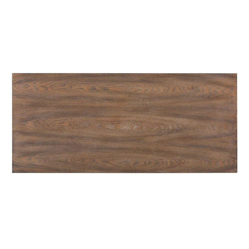 Kensington Turquoise W/ Worn Wood Tone Top 2 Door Accent Cabinet