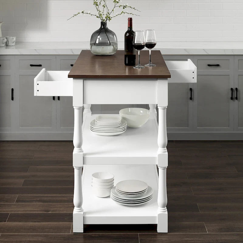Crosley Caitlyn Wood Top Kitchen Island - 23.63d x 42w x 36.25h