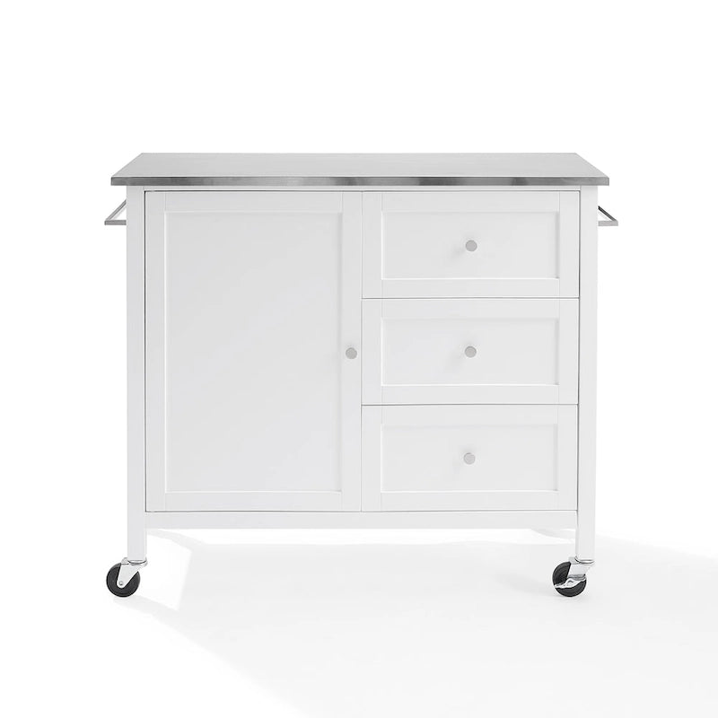 Crosley Soren Stainless Steel Top Kitchen Island/Cart - 18.13d x 42.13w x 37.5h
