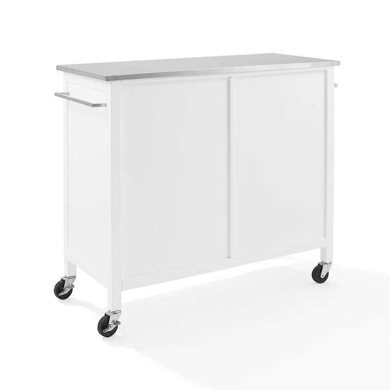 Crosley Soren Stainless Steel Top Kitchen Island/Cart - 18.13d x 42.13w x 37.5h
