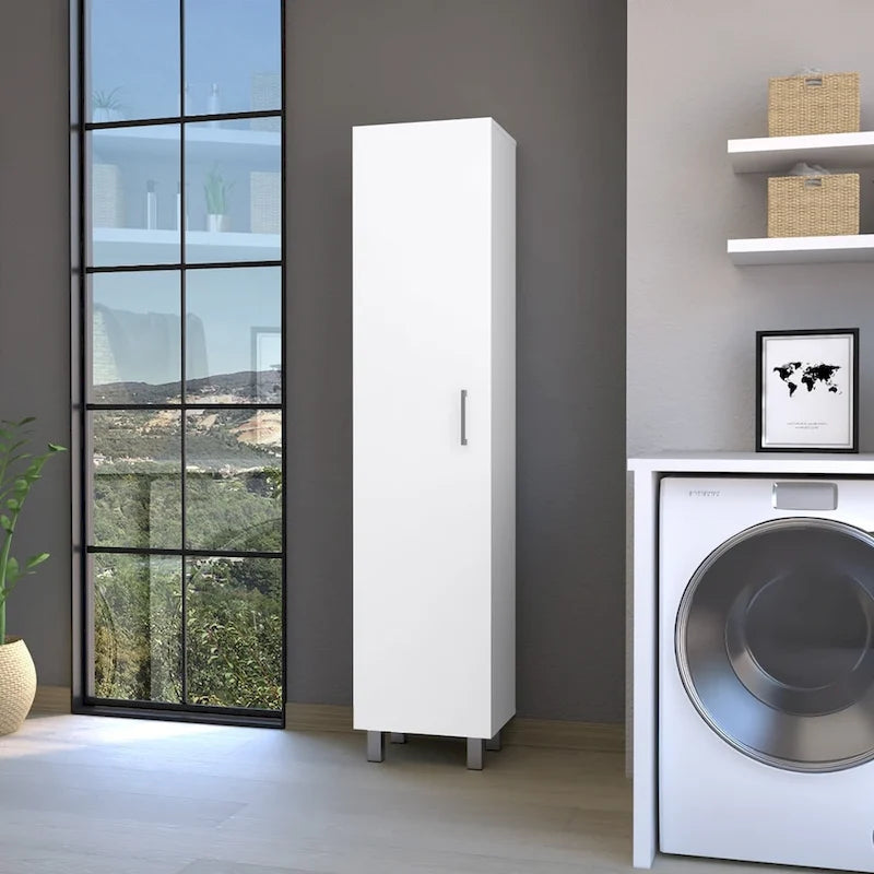 Vintro 71 Tall 5-Shelves Storage Cabinet Broom Closet - N/A