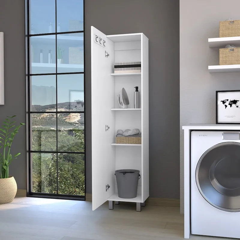 Vintro 71 Tall 5-Shelves Storage Cabinet Broom Closet - N/A