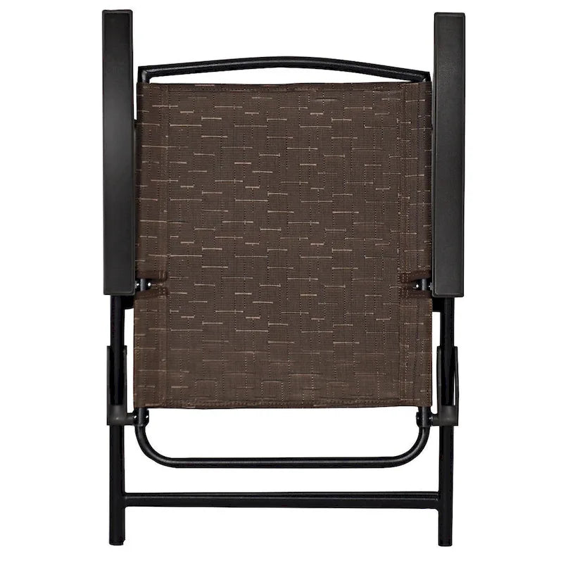 Gymax 4PCS Adjustable Folding Fabric Chair Powder Coated Steel Tube - 21 x 27 x 35.5