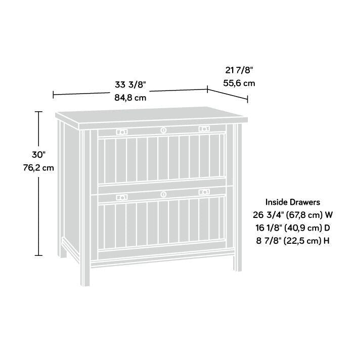 Sauder Costa Collection Lateral File Cabinet