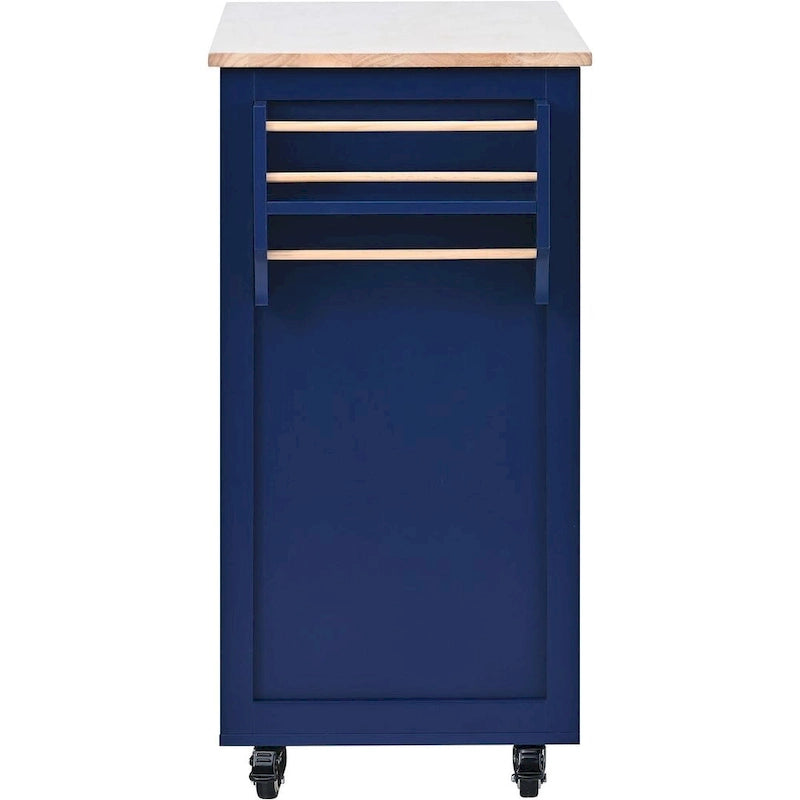 Store Kitchen Cart with Wheels and 8 Drawers