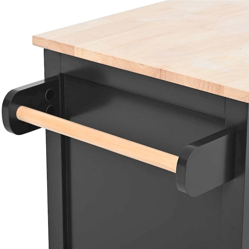 Store Kitchen Cart with Wheels and 8 Drawers