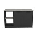 Kitchen Island for Dining Room,Two open storage shelves, Kitchen
