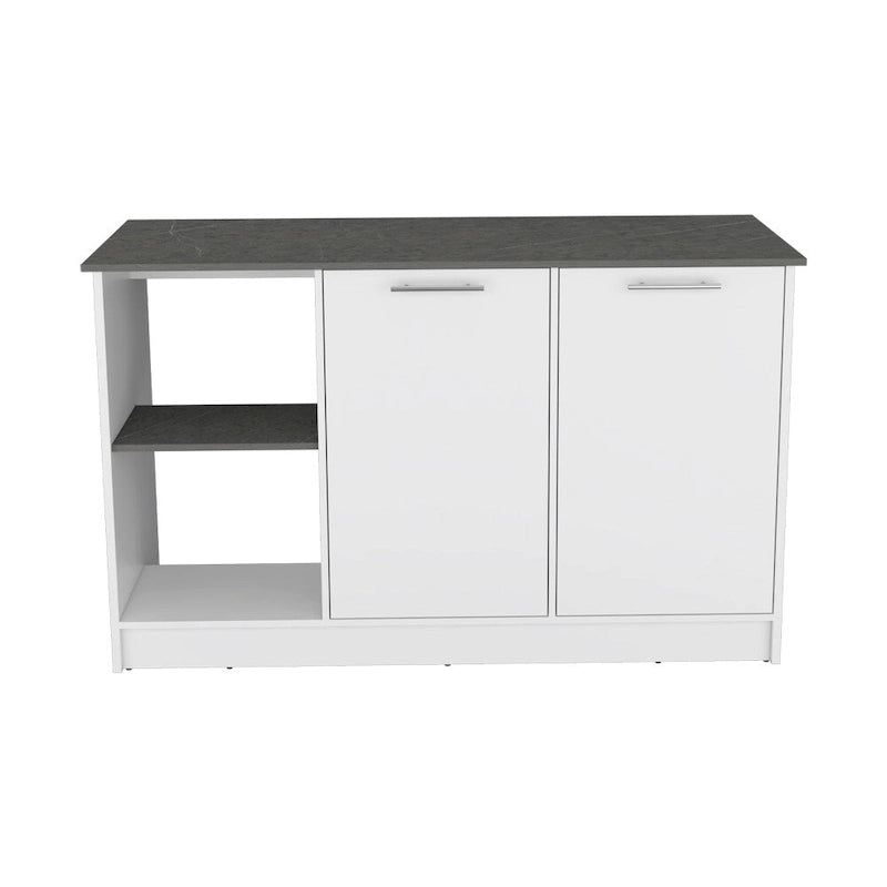 Kitchen Island for Dining Room,Two open storage shelves, Kitchen