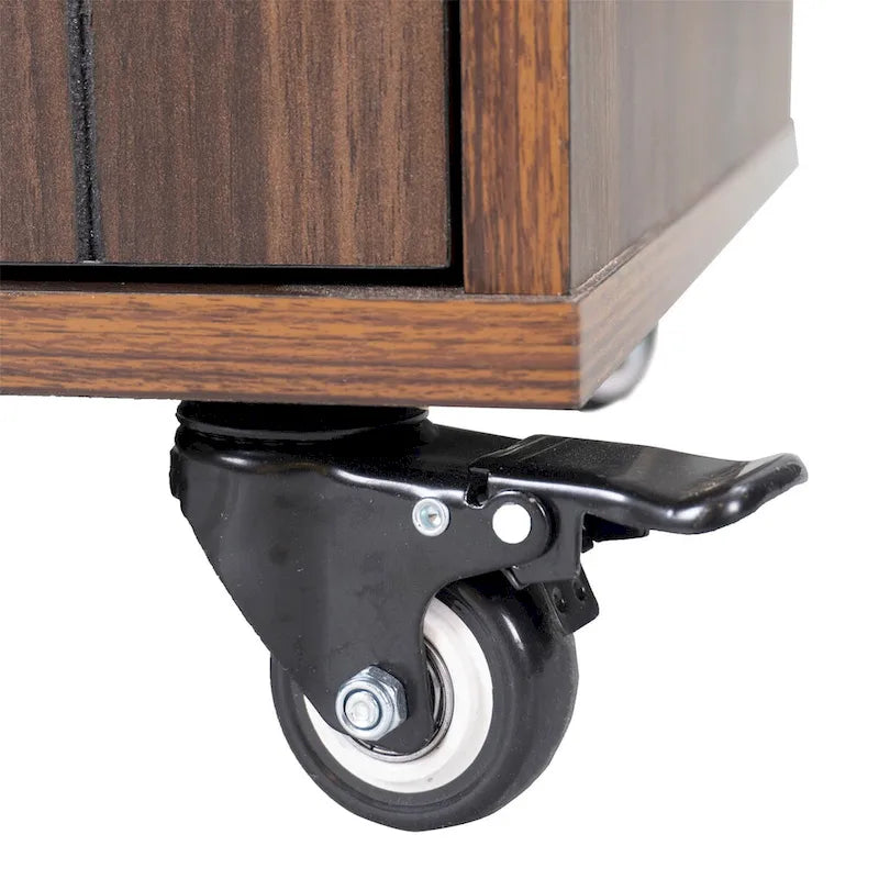 Kitchen Island with Trash Can Storage Cabinet by Harper&Bright Designs