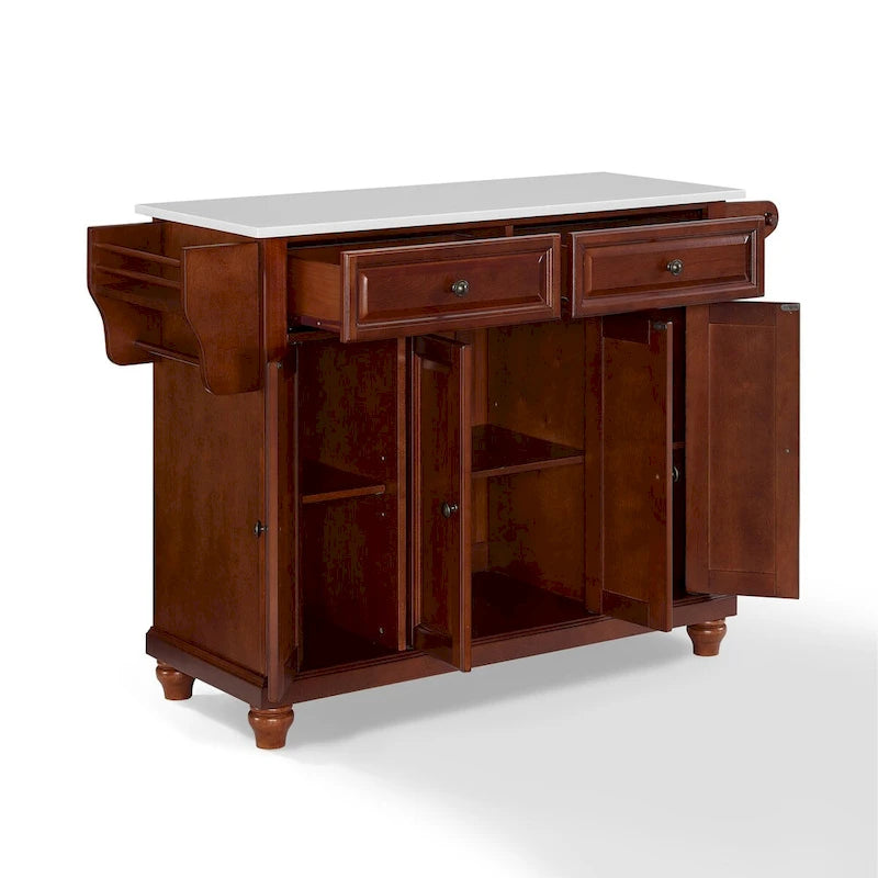 Crosley Cambridge Granite Top Full Size Kitchen Island/Cart - 51.5 W x 18 D x 36 H