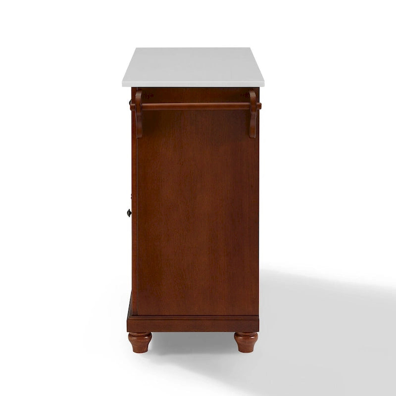 Crosley Cambridge Granite Top Full Size Kitchen Island/Cart - 51.5 W x 18 D x 36 H